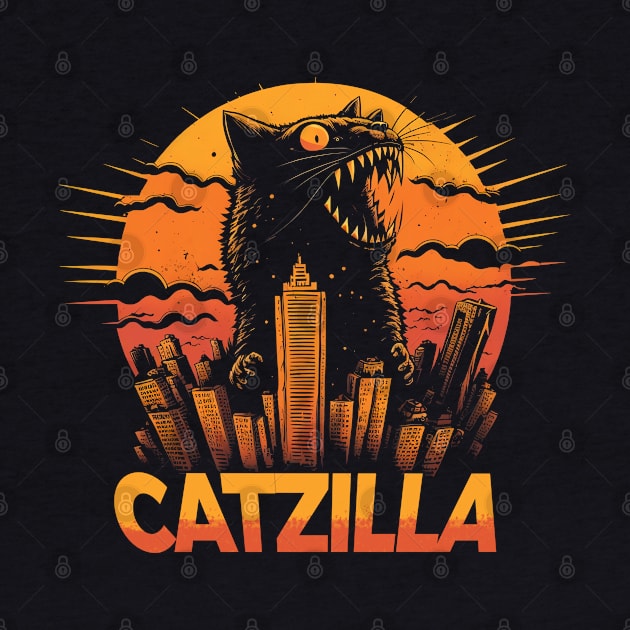 Kaiju Cat Monster - Catzilla by Tshirt Samurai